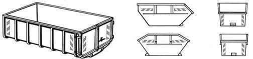 Voorbeeld bouw- en puincontainer